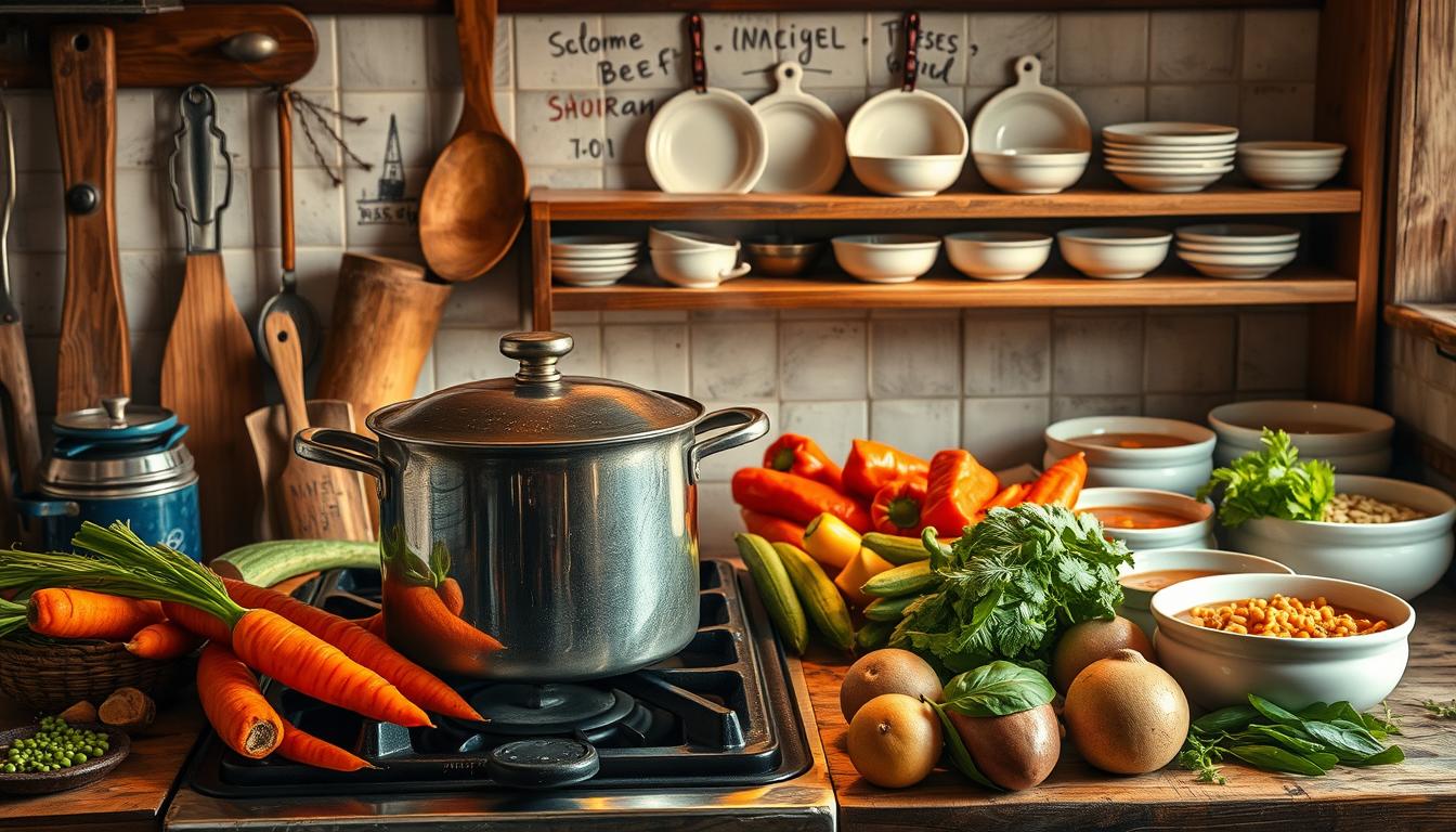 history of vegetable beef soup