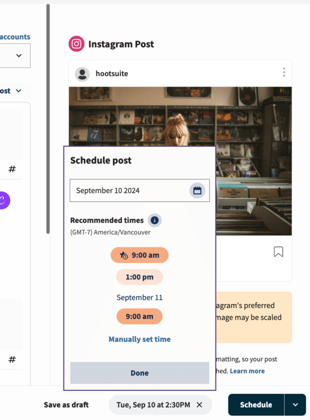 Hootsuite Best Time to Publish