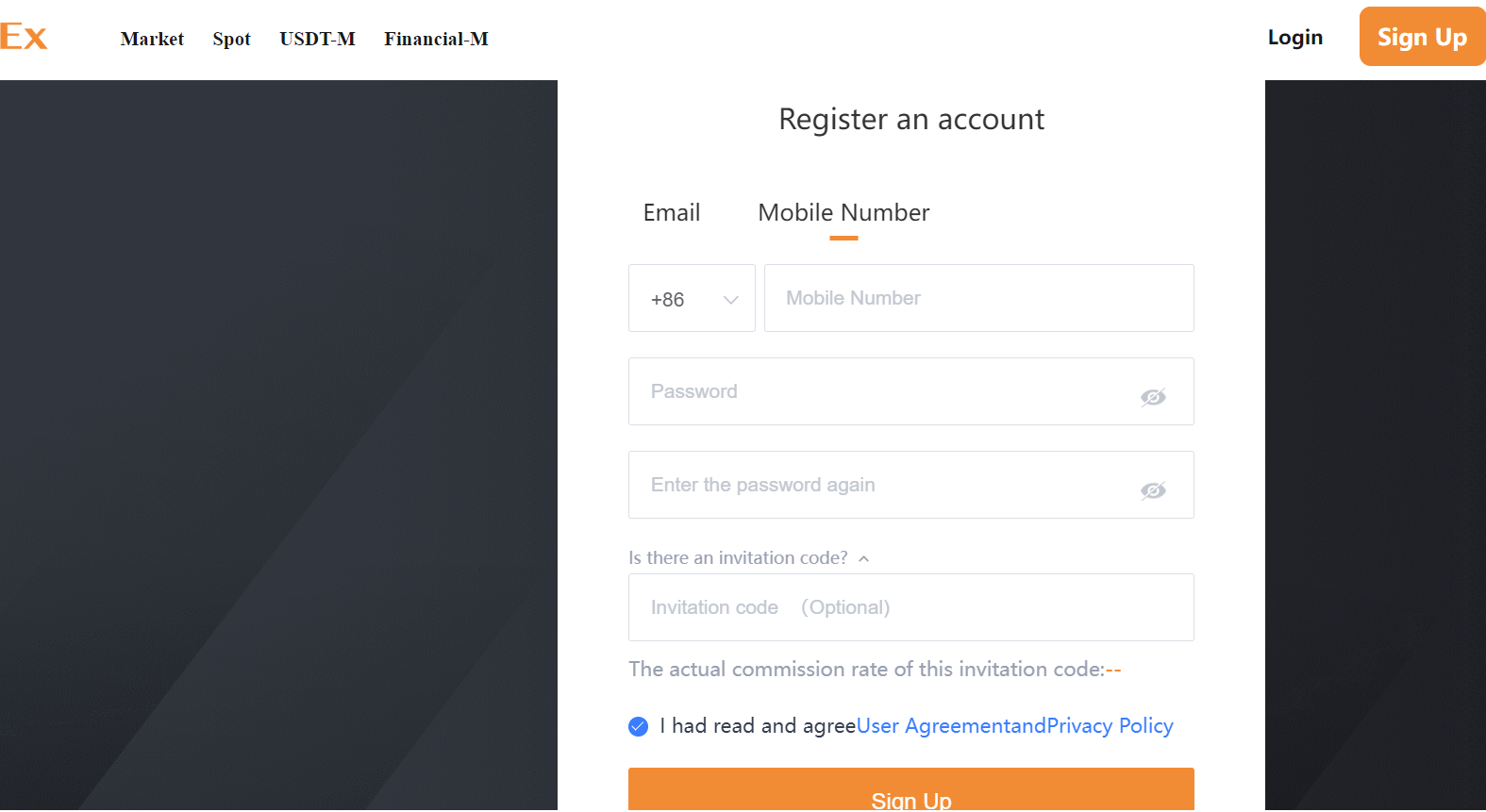 how to open a ueex account 