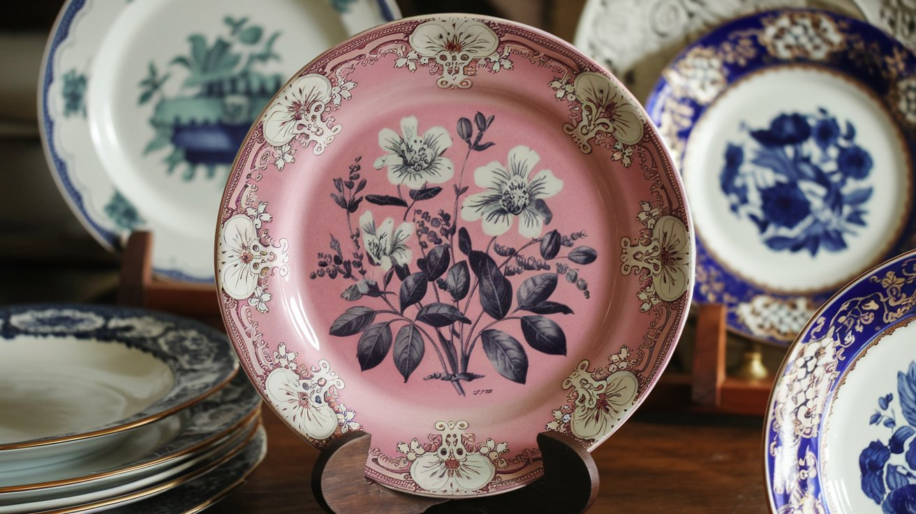 Plant Tuscan China Made in England Pink Reg No 771590