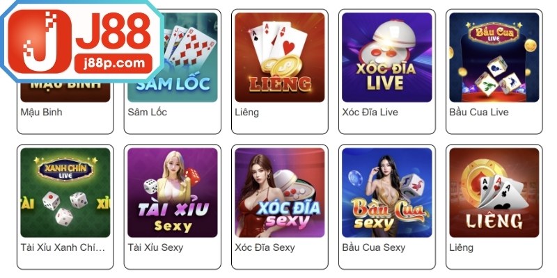 Chơi game đánh bài miễn phí J88 phù hợp với tân binh