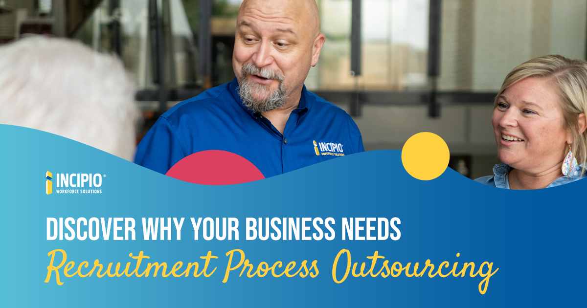 Graphic for Incipio Workforce Solutions' blog "Discover Why Your Business Needs Recruitment Process Outsourcing"