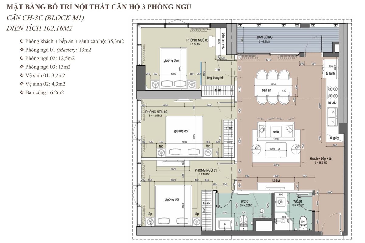 Mặt bằng dự án Newtown Diamond 2