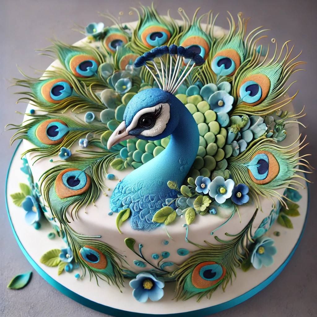 Peacock feather fondant hotsell