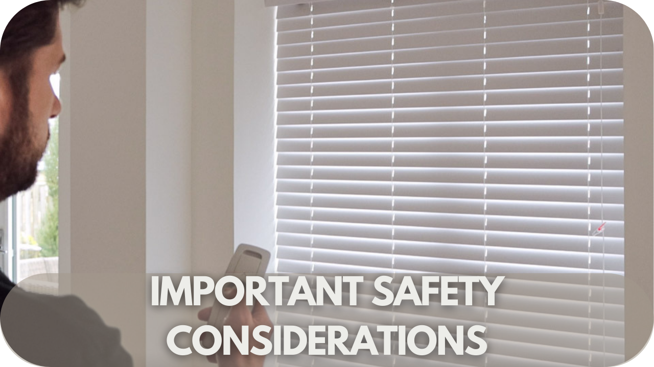 Essential safety considerations when customising motorised blinds for individuals with disabilities, focusing on features like obstruction sensors, child-proof controls, and secure installation.