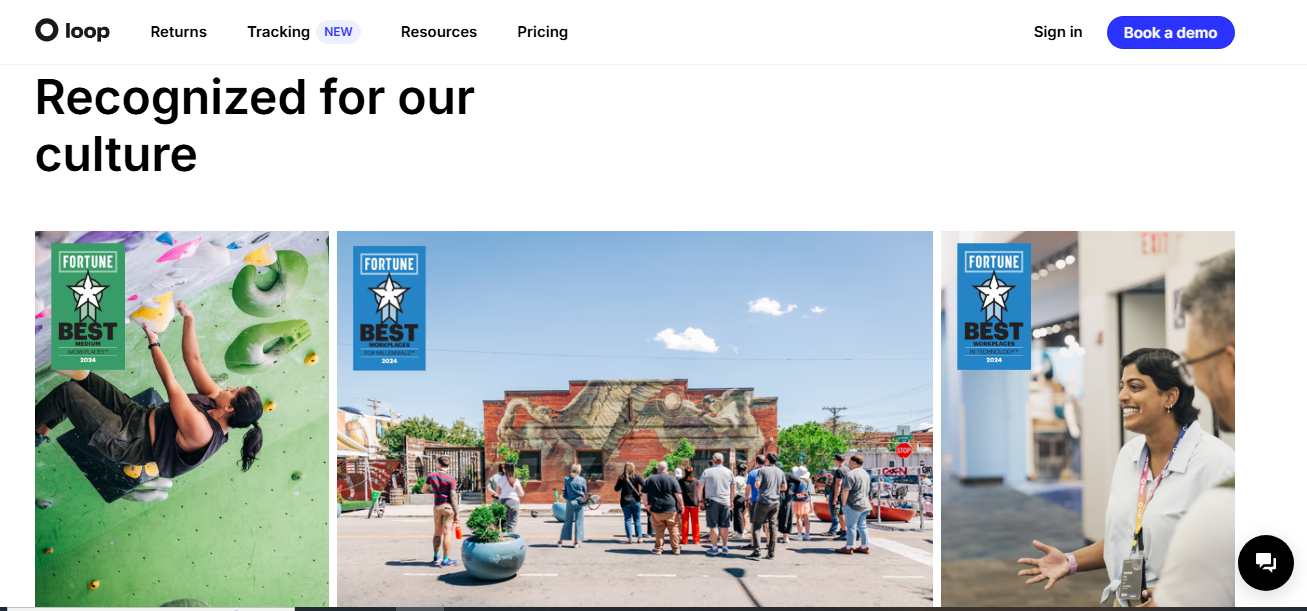 Loop Returns has been recognized as a great place to work