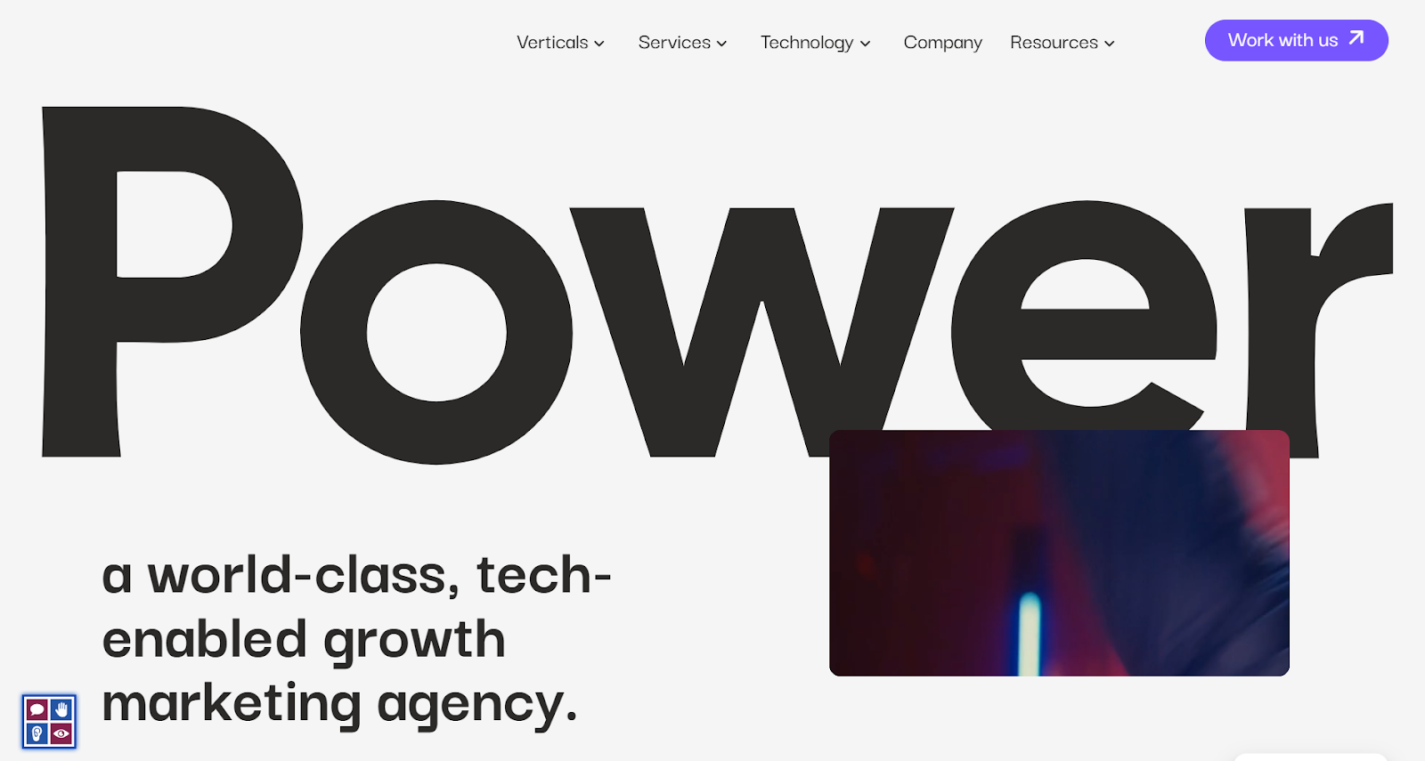 Power Digital website screenshot.