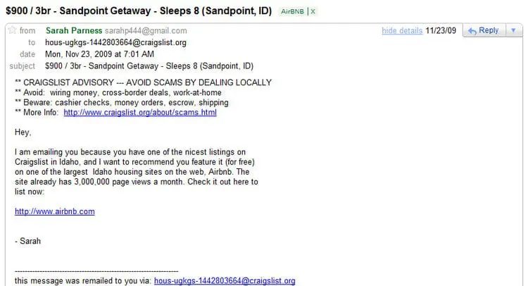 Craiglist screenshot