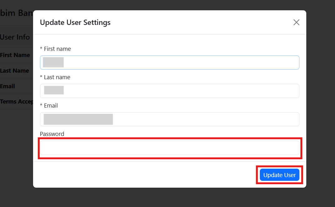 Create a secure password.