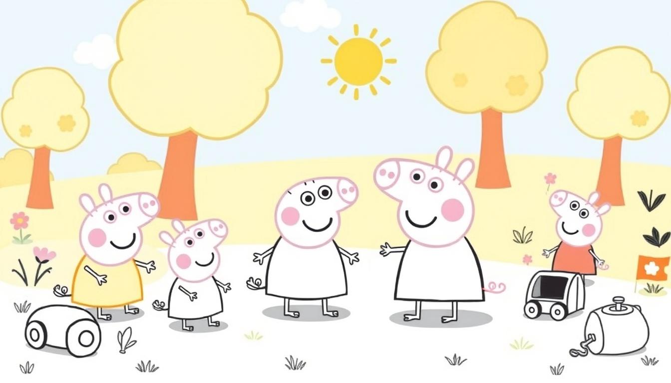 peppa pig para colorir