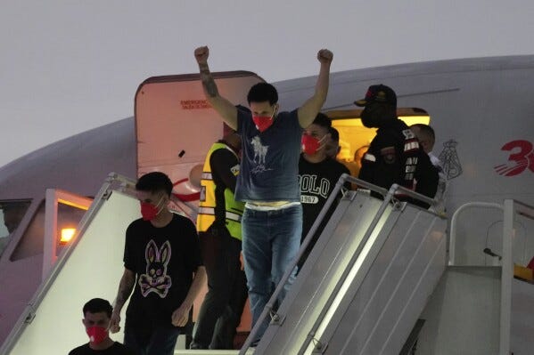 Venezuela releases jailed Americans in swap for deported migrants | AP News