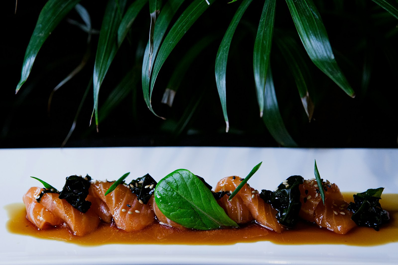 Prepared salmon. 