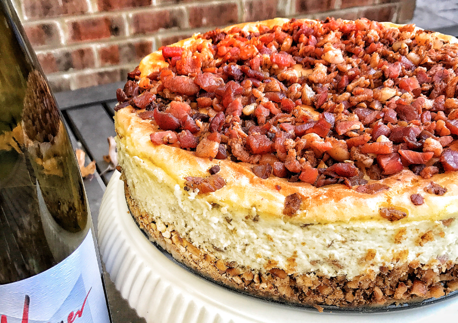 Bleu Cheese & Bacon Savory Cheesecake