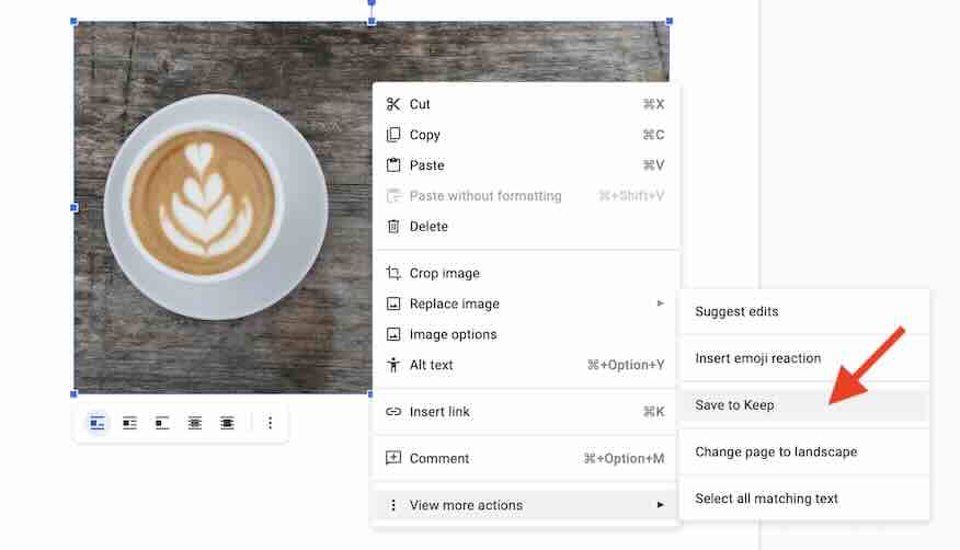 how to download images Google Docs