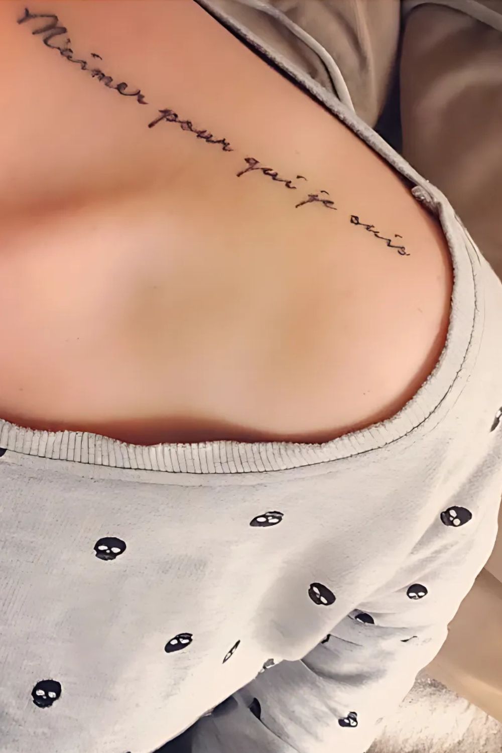 Upper Front Shoulder Tattoo
