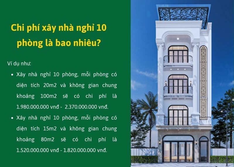 Chi phí xây nhà nghỉ 10 phòng là bao nhiêu Xây dựng Nhất Tín