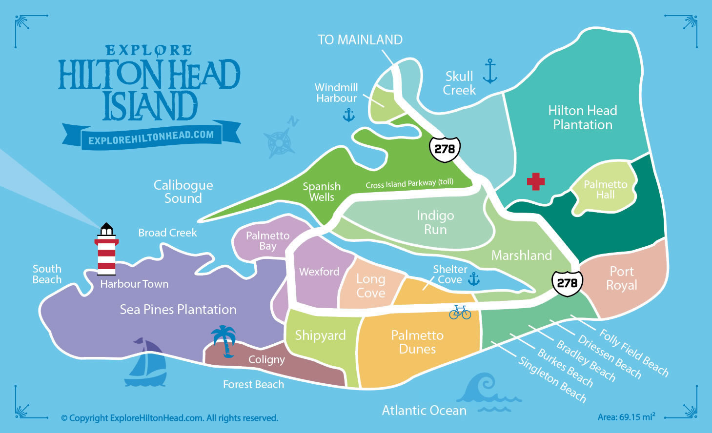 Hilton Head Island Map