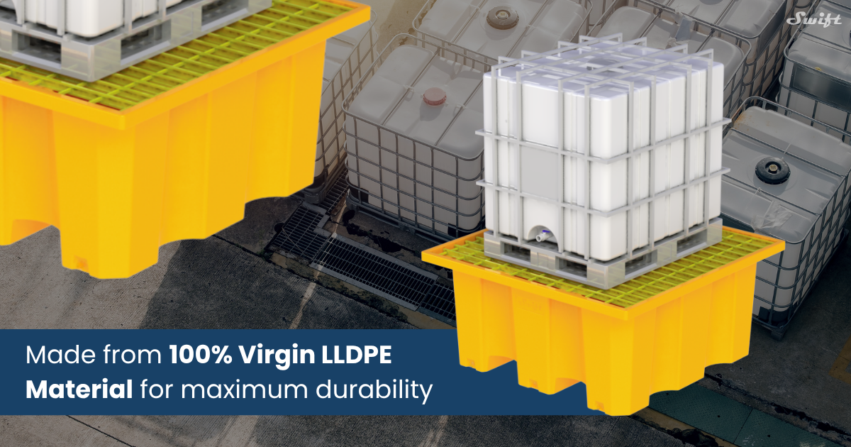 Heavy-Duty IBC Spill Pallet for Industrial Use