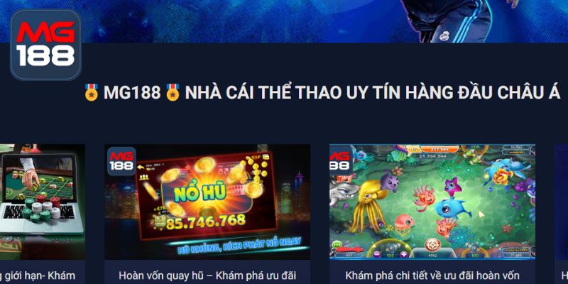 MG188 - Nơi trải nghiệm cá cược an toàn, uy tín và đầy hấp dẫn