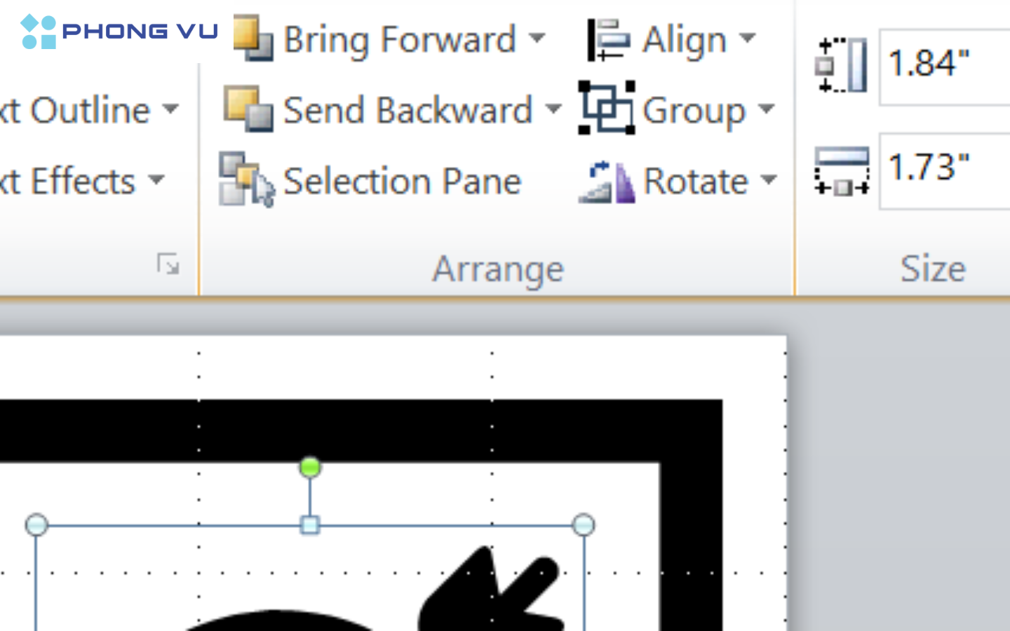 sử dụng tính năng căn chỉnh “Align” trong Powerpoint
