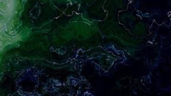 Dark Blue Green Abstract Painting Face