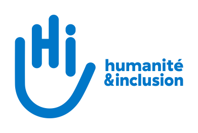 Le logo Humanité et Inclusion représente une main ou un sourire, construit avec les initiales H et I.