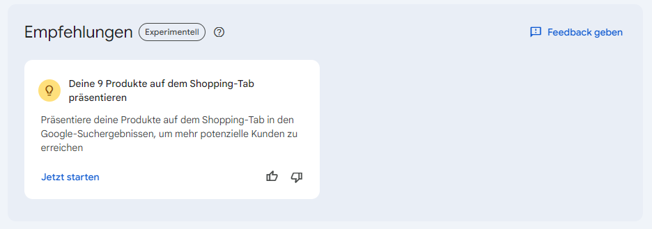 GSC Empfehlungen