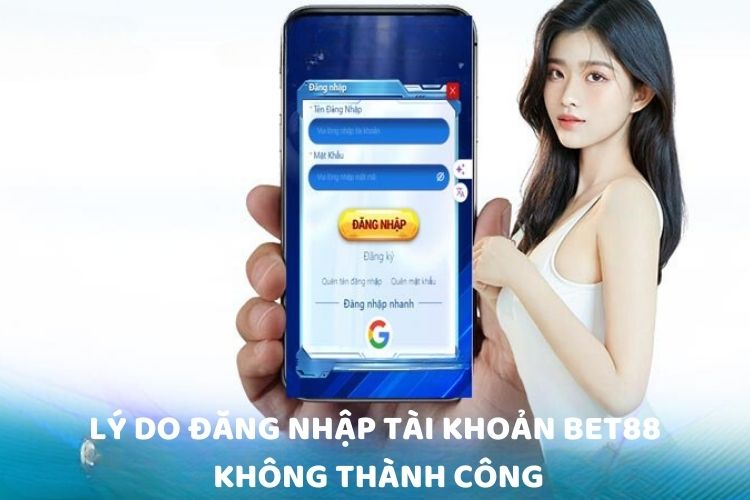 Lý do đăng nhập tài khoản BET88 không thành công