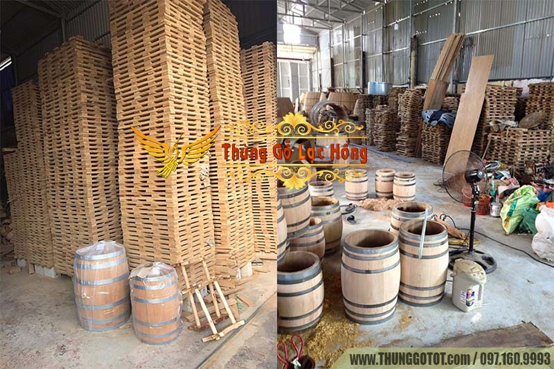 Chuyên sản xuất và phân phối thùng gỗ sồi nhập khẩu