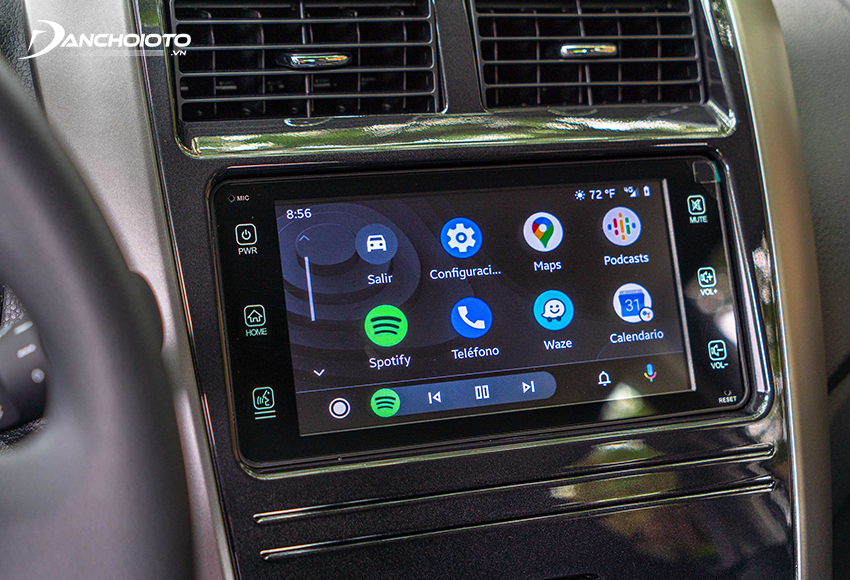 Cả hai phiên bản Toyota Wigo 2023 đều được trang bị đầu màn hình cảm ứng 7inch