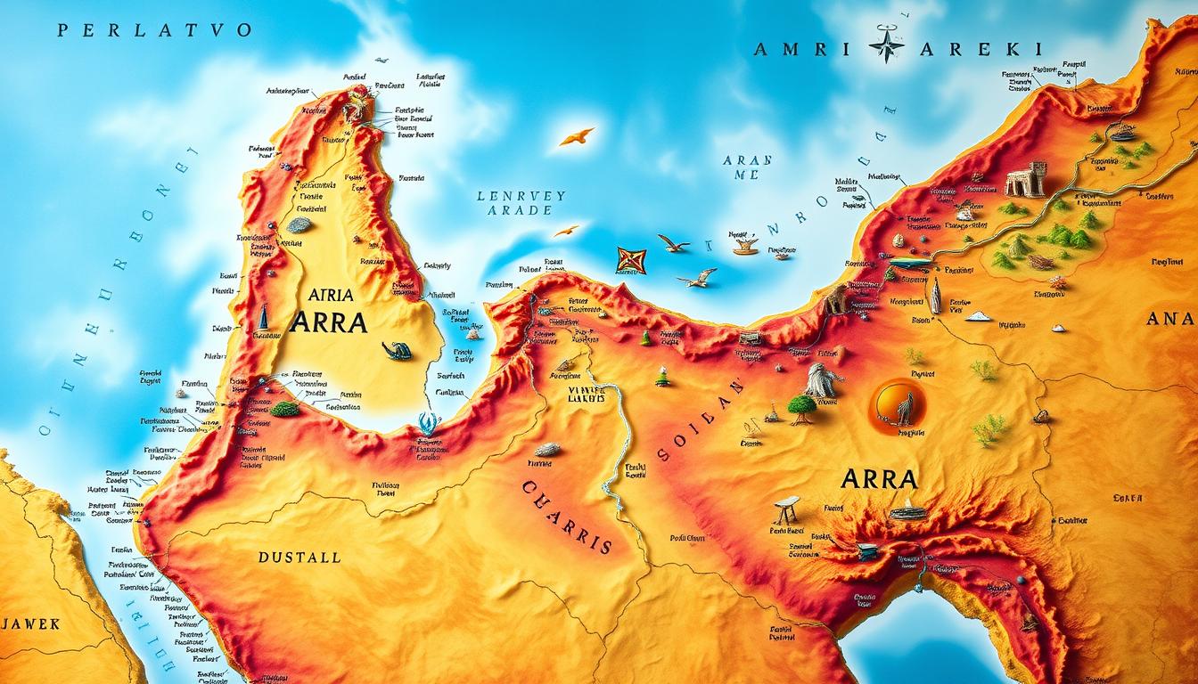 arab world map