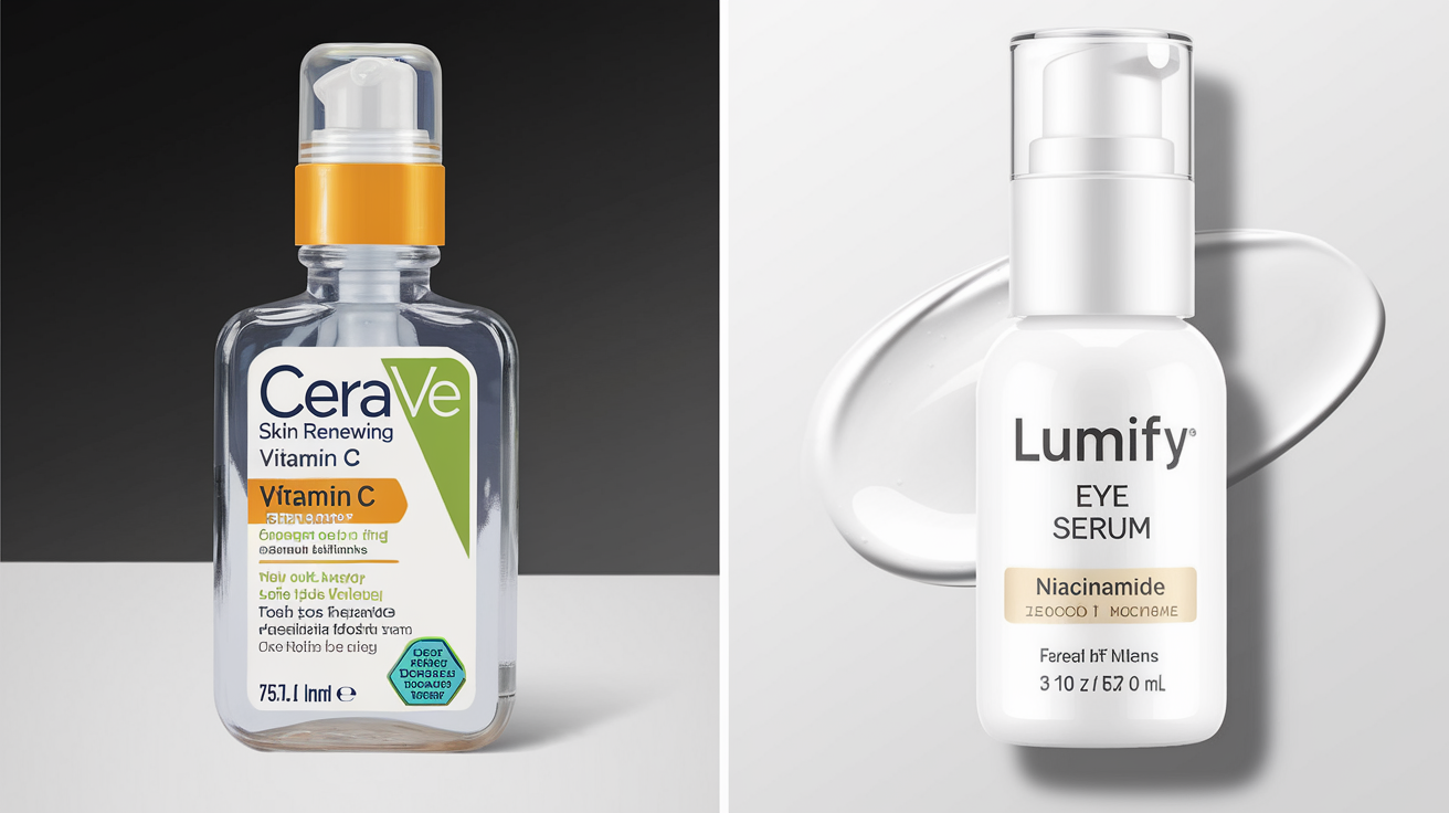 cerave skin renewing vitamin c serum vs lumify eye serum​