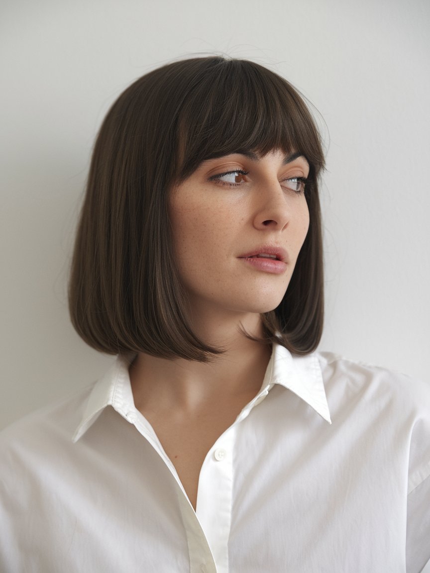 22. Straight Bob With Bangs