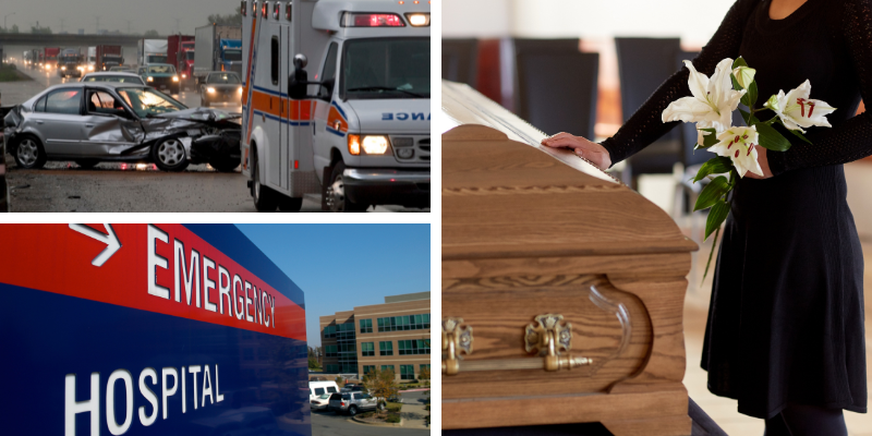 Wrongful death expenses: medical expenses, funeral expenses, among others.