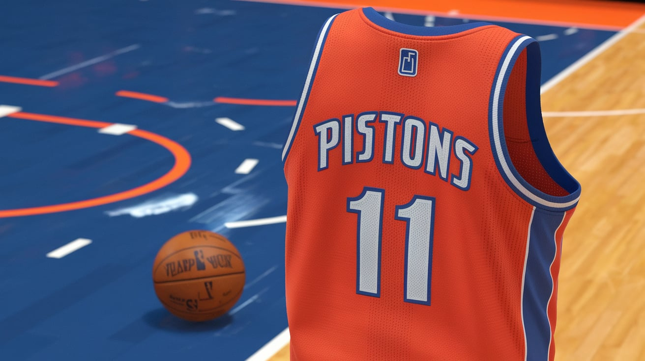 Motown Pistons jersey concept in NBA 2K