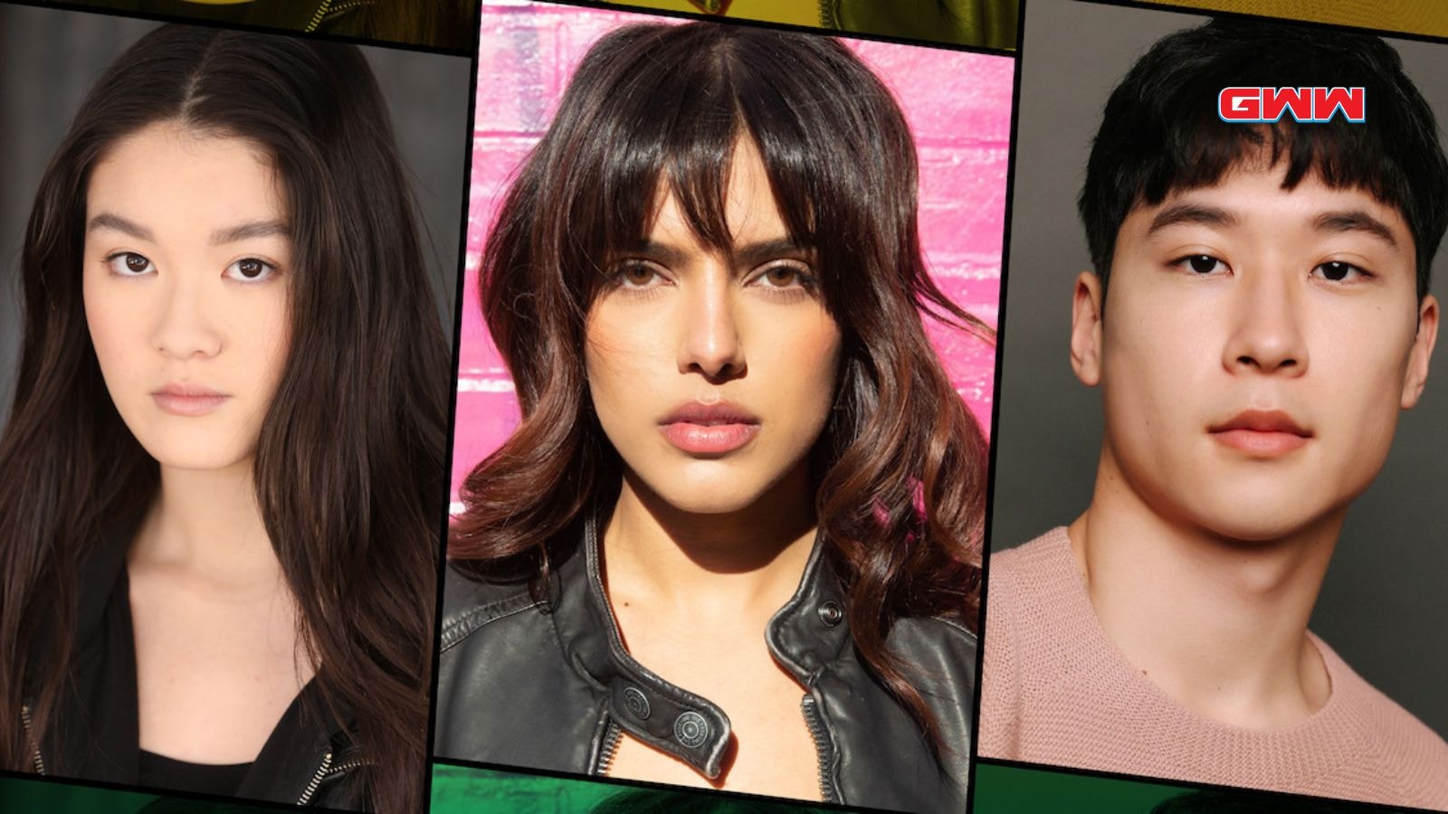 Audrey Huynh as Stella, Sasha Bhasin as Preveena and Joshua Lee as Jin in XO Kitty Season 2