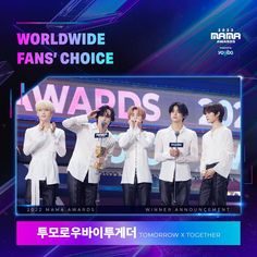 This contains an image of The Worldwide Fans' Choice awards logo