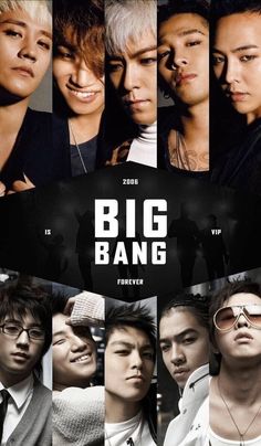 This contain  an image of big bang members