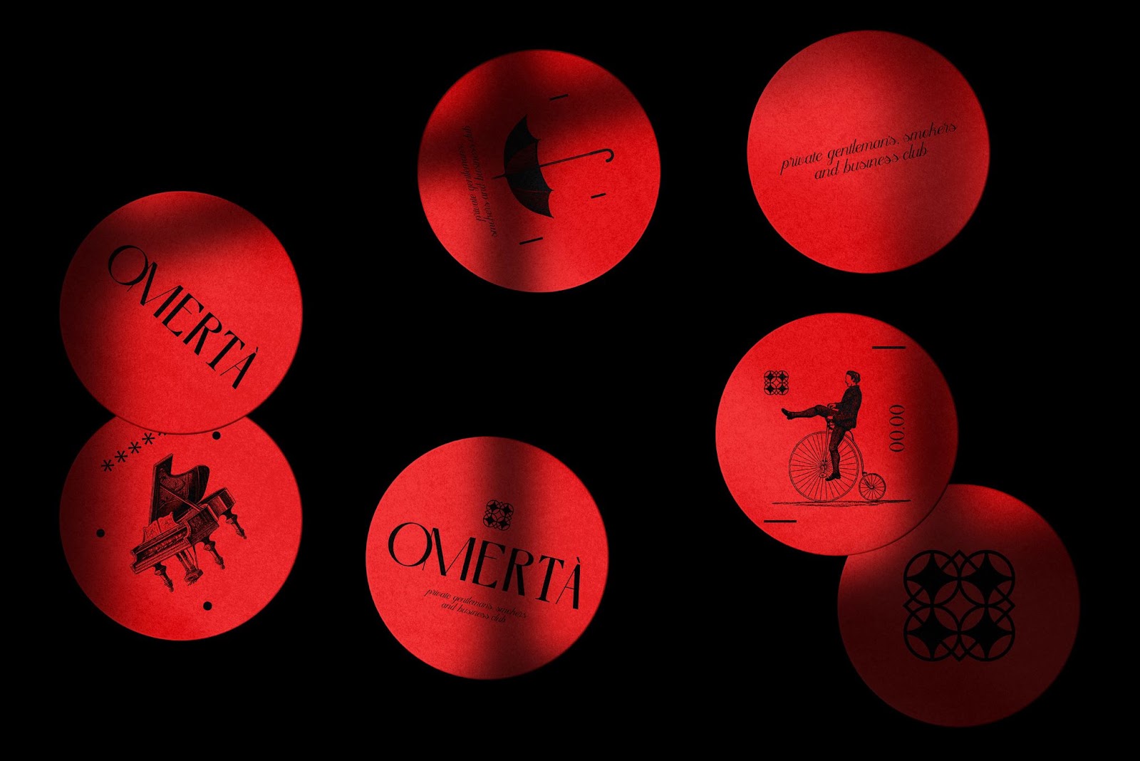 Image from the Omertá: Where Silence Meets Sophistication in Branding article on Abduzeedo