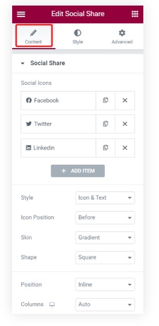 Granular Widget Customization