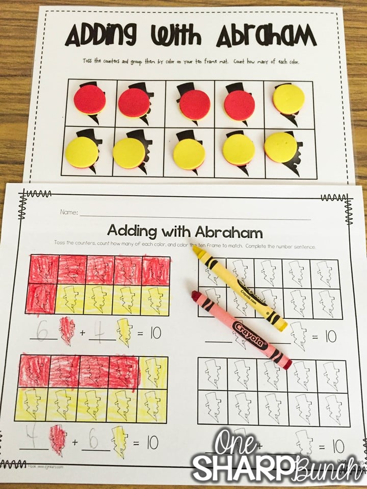 Here’s a great collection of President’s Day activities for kids, including President’s Day crafts, Abraham Lincoln activities, ideas for patriotic math and literacy centers, and FREE George Washington printables!