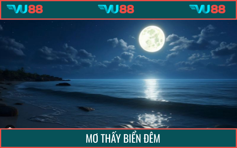 Biển đêm xuất hiện trong mơ cho thấy sự cô đơn, nhiều tâm sự