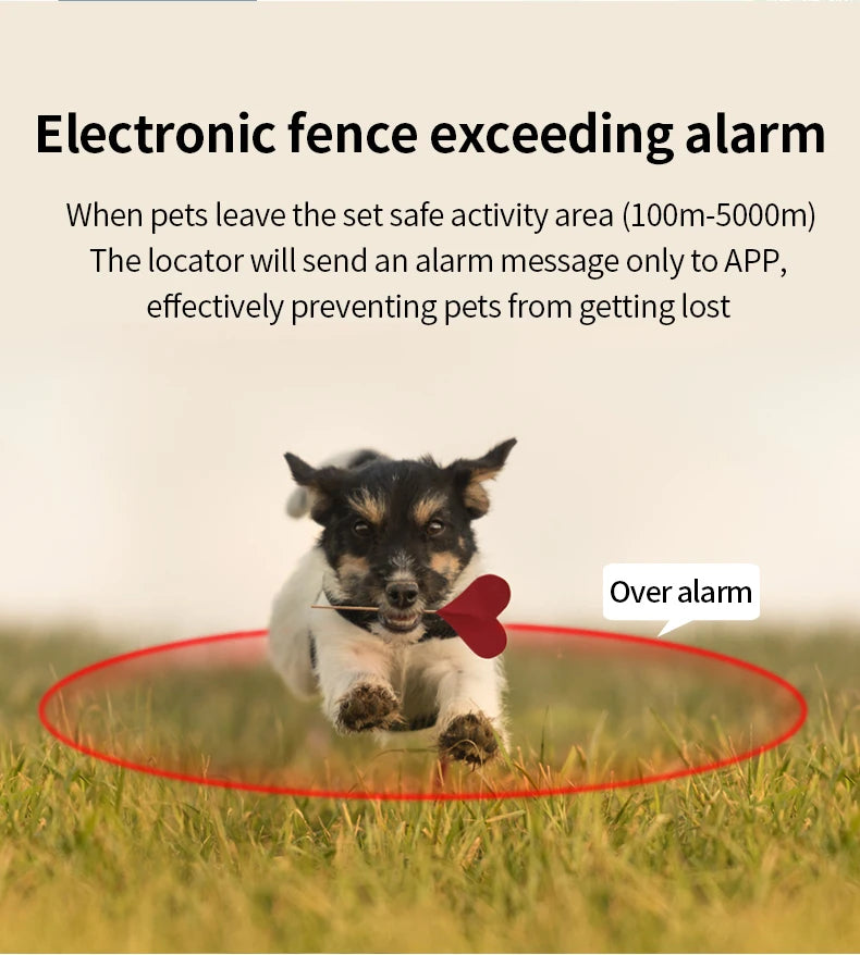 Electronic fence alarm for GPS Dog Tracker