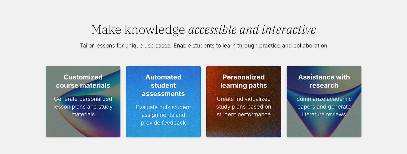 Team-GPT's interactive features such as study plans