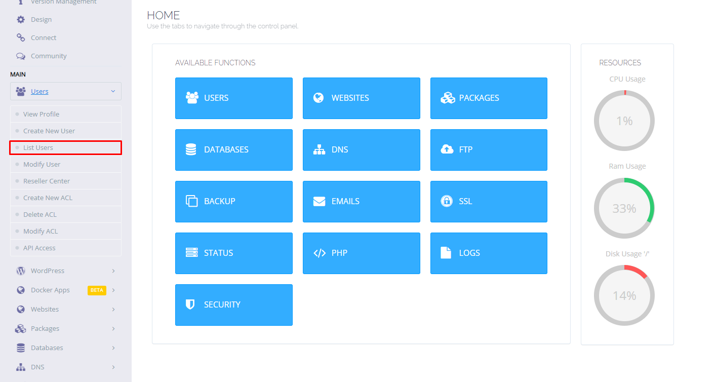 List Users in CyberPanel | BigCloudy KB 