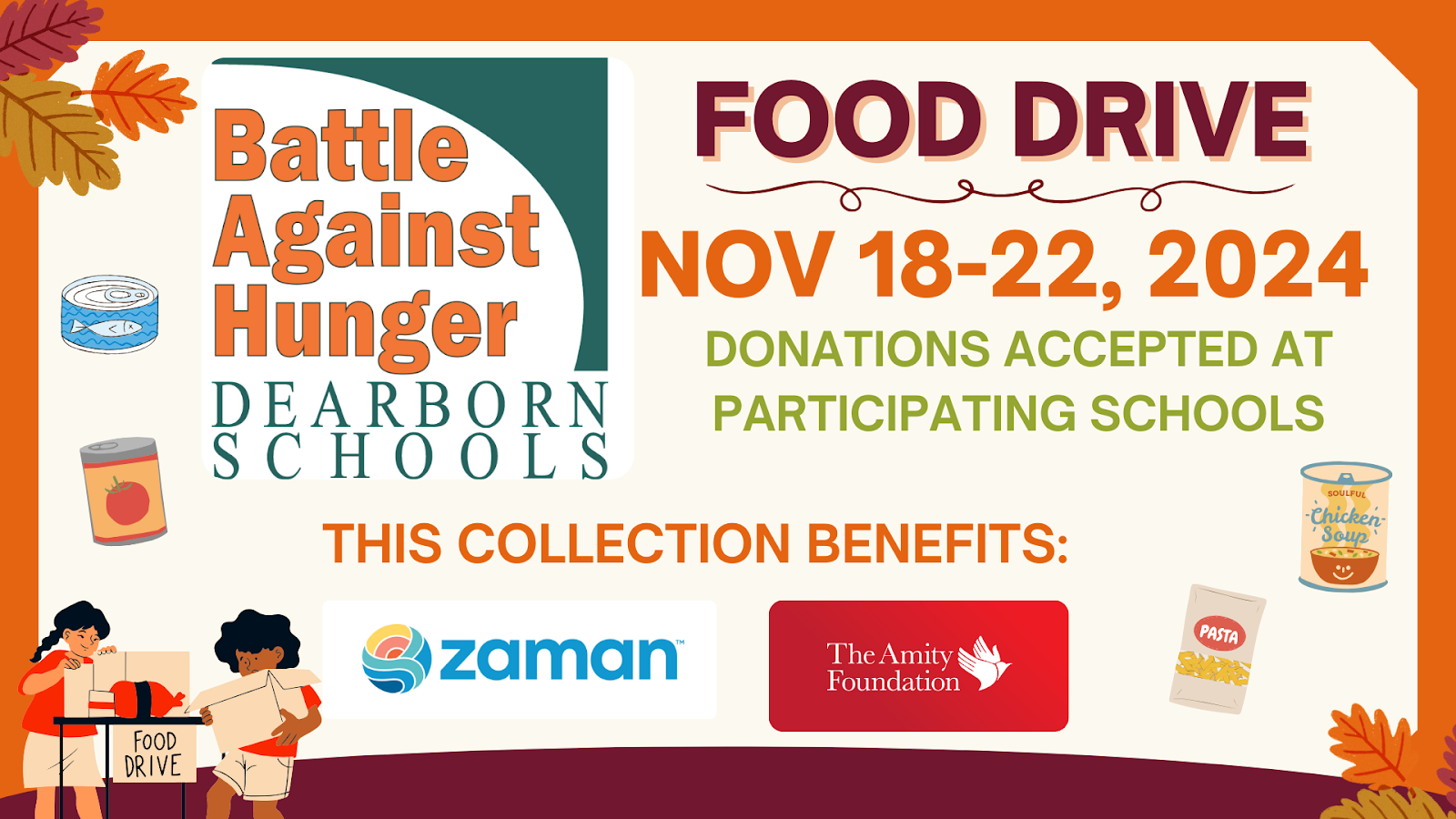 Battle Against Hunger: Canned Food Drive