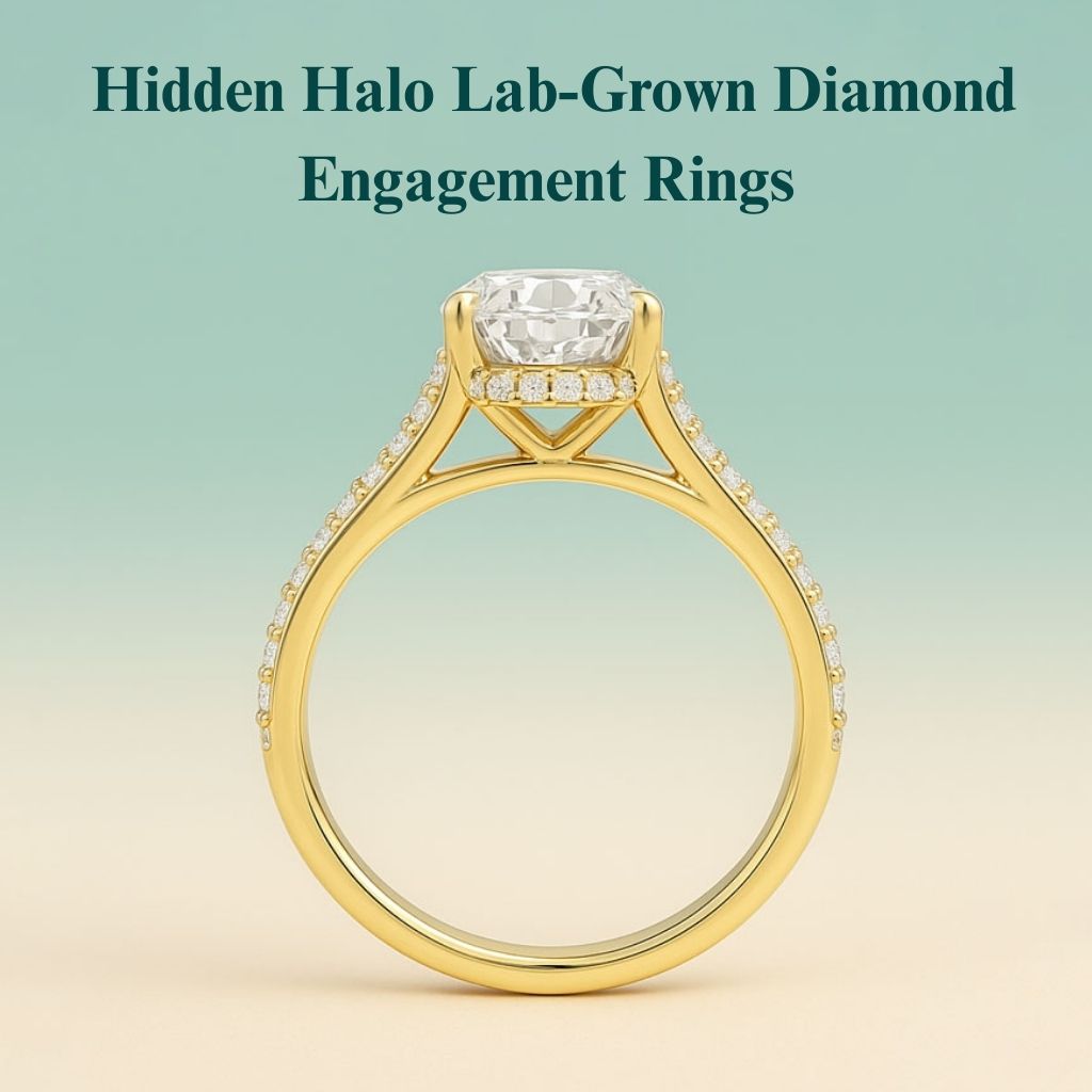 hidden halo engagement rings