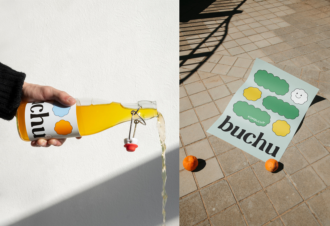 Image from the BUCHU: Branding and Packaging Design for a Kombucha Brand article on Abduzeedo