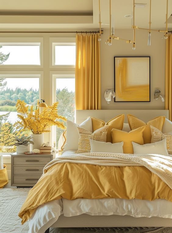 Yellow and Cream for Bedroom