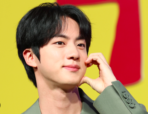 This contains an image of BTS Jin 